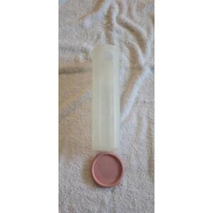 Tupperware Pink Modular Mates Spaghetti Pasta Keeper Dispenser 11.25” #1661